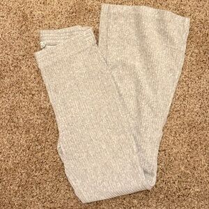 Aerie Light Gray Flare Sweatpants
